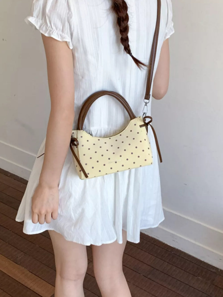 Blue with Polka Dot Mini Crossbody Bag