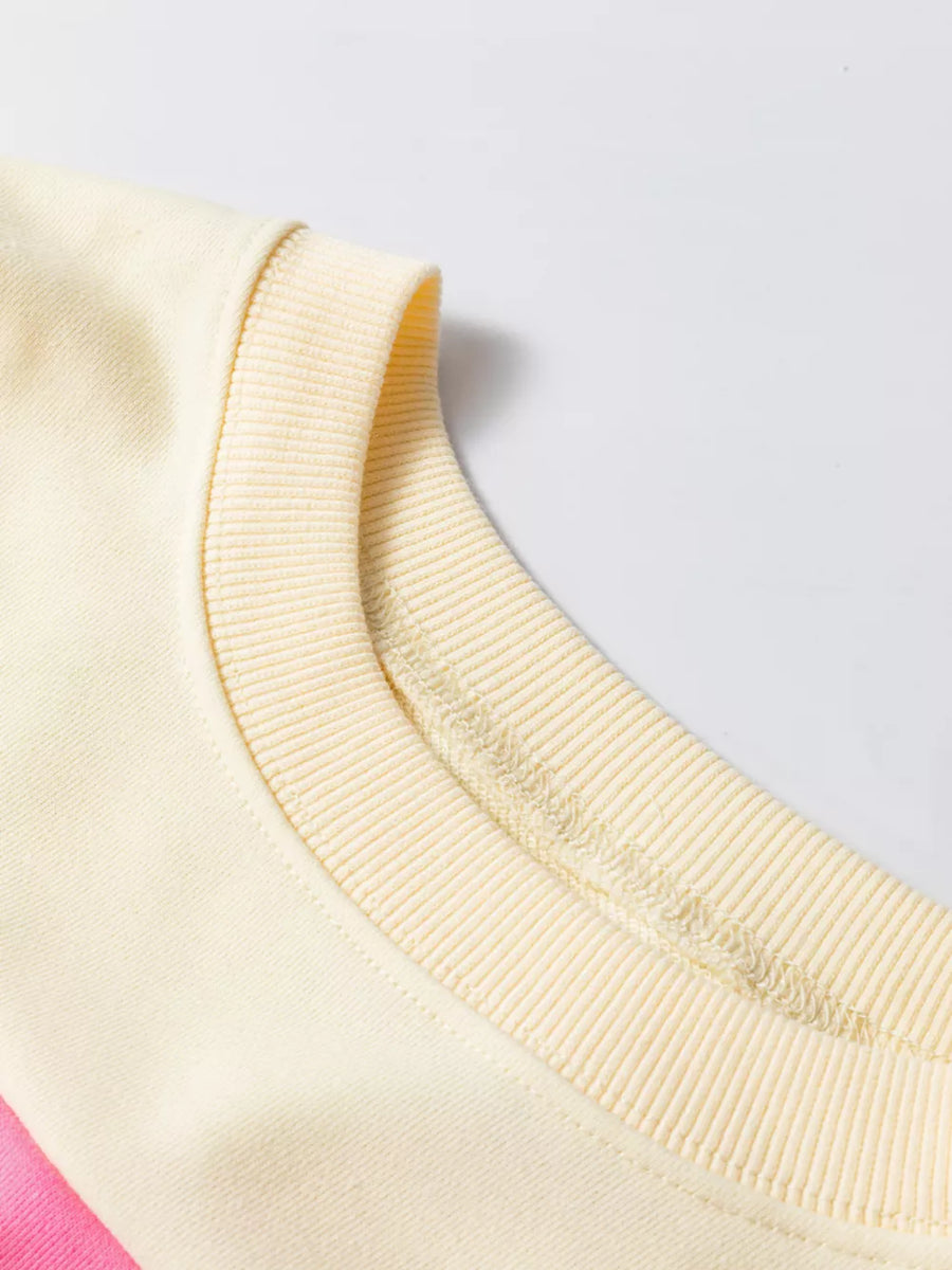Colorblock Patchwork Crewneck Sweatshirt option 6
