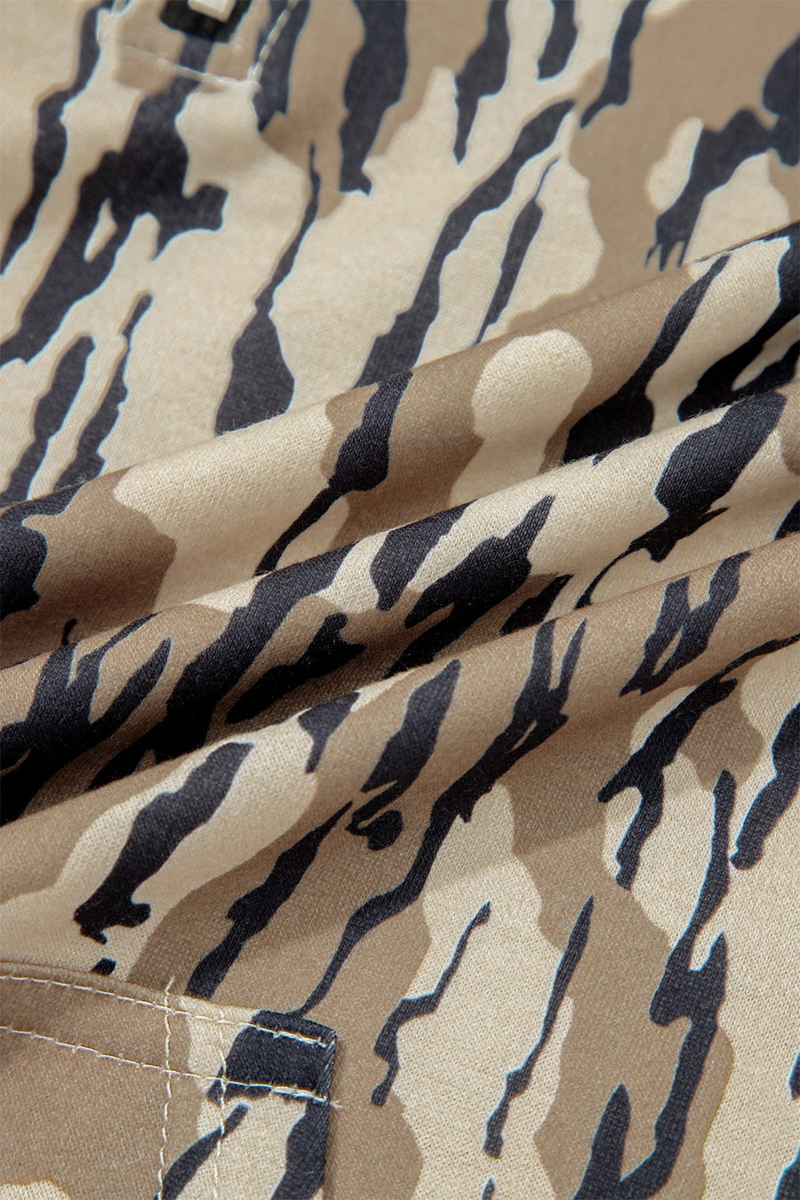 sweatshirt in Khaki with collared and long sleeve