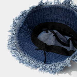 Denim Imported Size &amp hat in Denim Dark Blue with relaxed silhouette