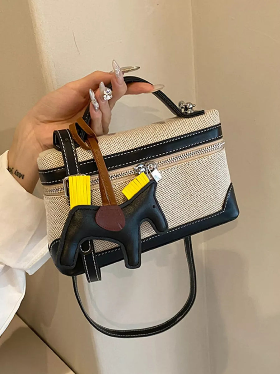 Top Handle Detachable Strap Mini Handbag option 7
