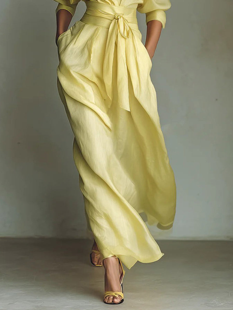 sky blue shirt dress with maxi and button-front