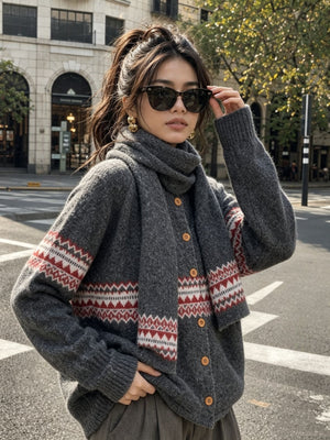Light Blue cardigan with stretch and long sleeve