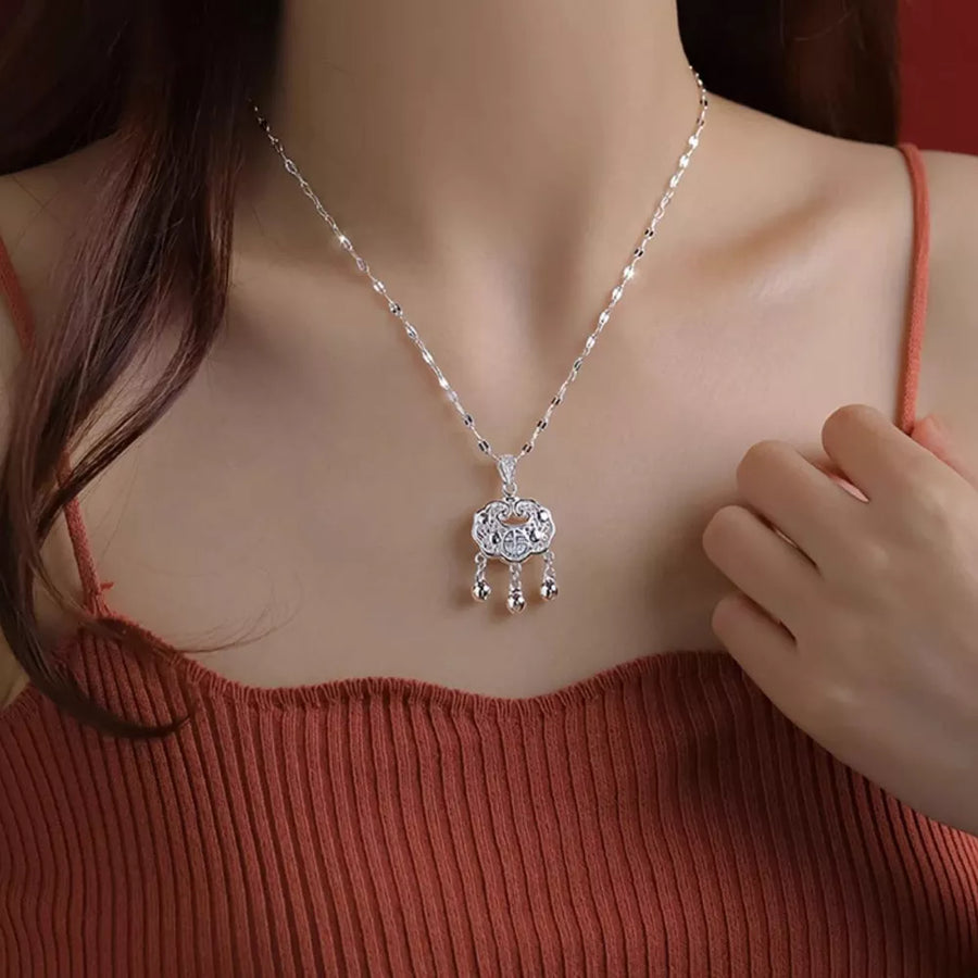 925 sterling silver Care instructions: Avoid wearing during exercise, as sweat w necklace in silver with not applicable