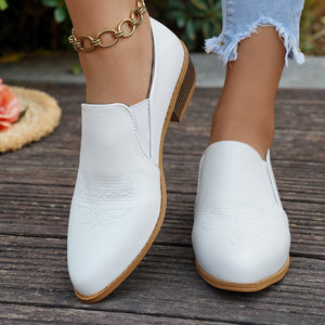 white loafers