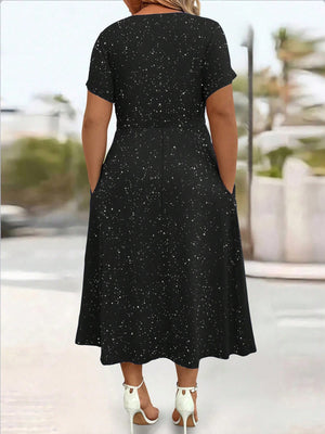 Polyester 100% Care instructions: Machine wash midi dress in Pink-Print with fit-and-flare silhouette