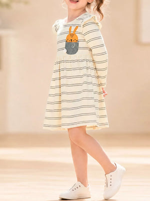 95%polyester, 5%spandex Care instructions: Machine wash cold A-line dress in Cream with A-line silhouette