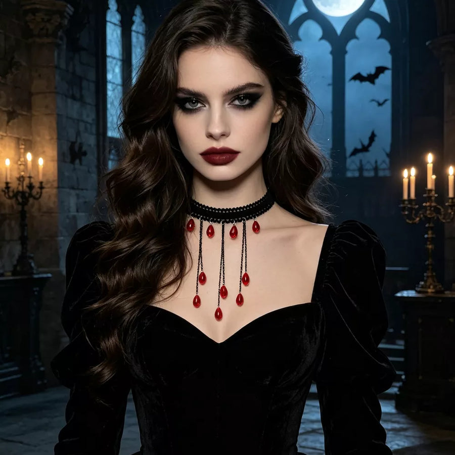 necklace in black