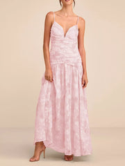 maxi dress featuring floral in Light Blue with 100% polyester Care instructions: Machine wash cold texture