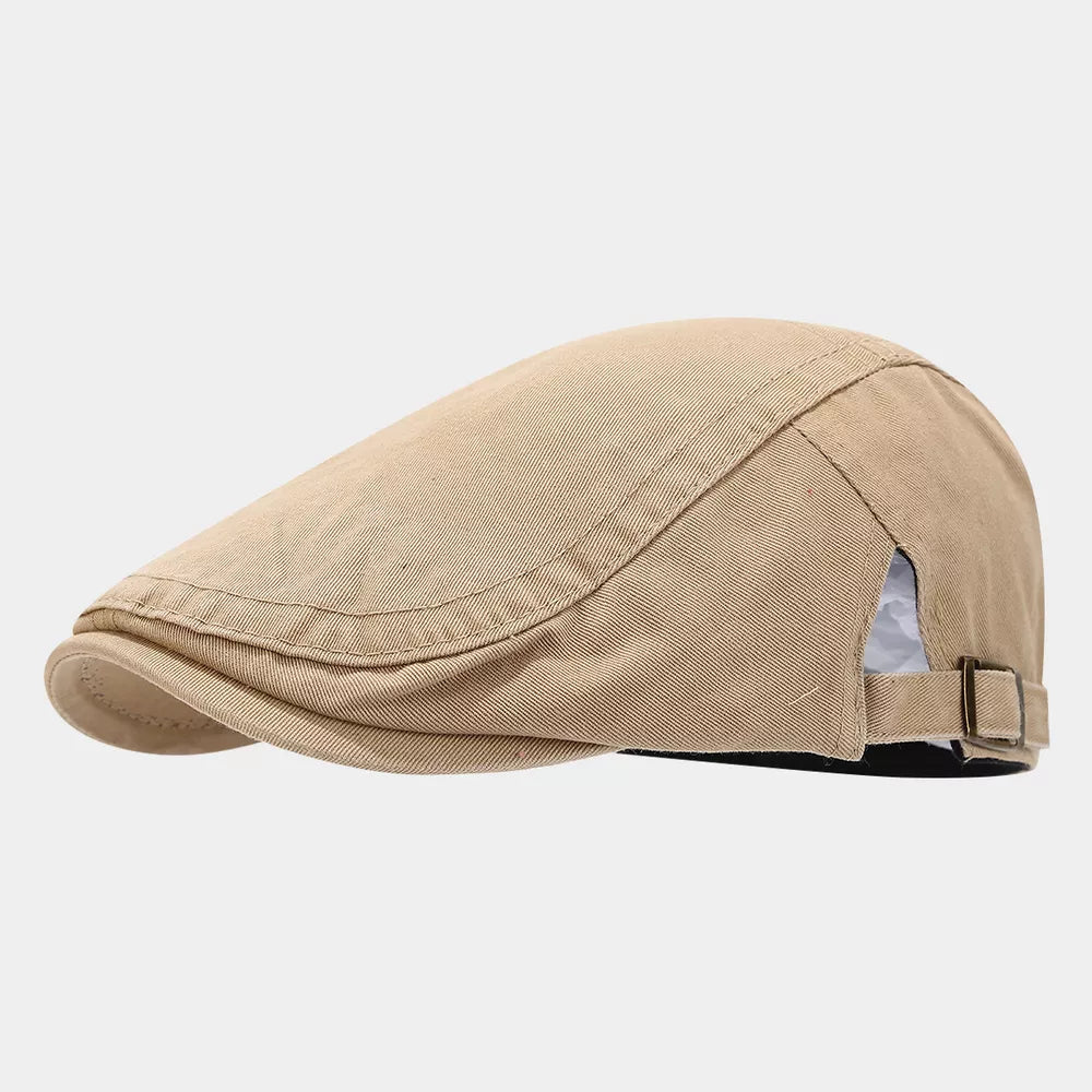 cotton Imported Size &amp cap in Khaki with regular silhouette