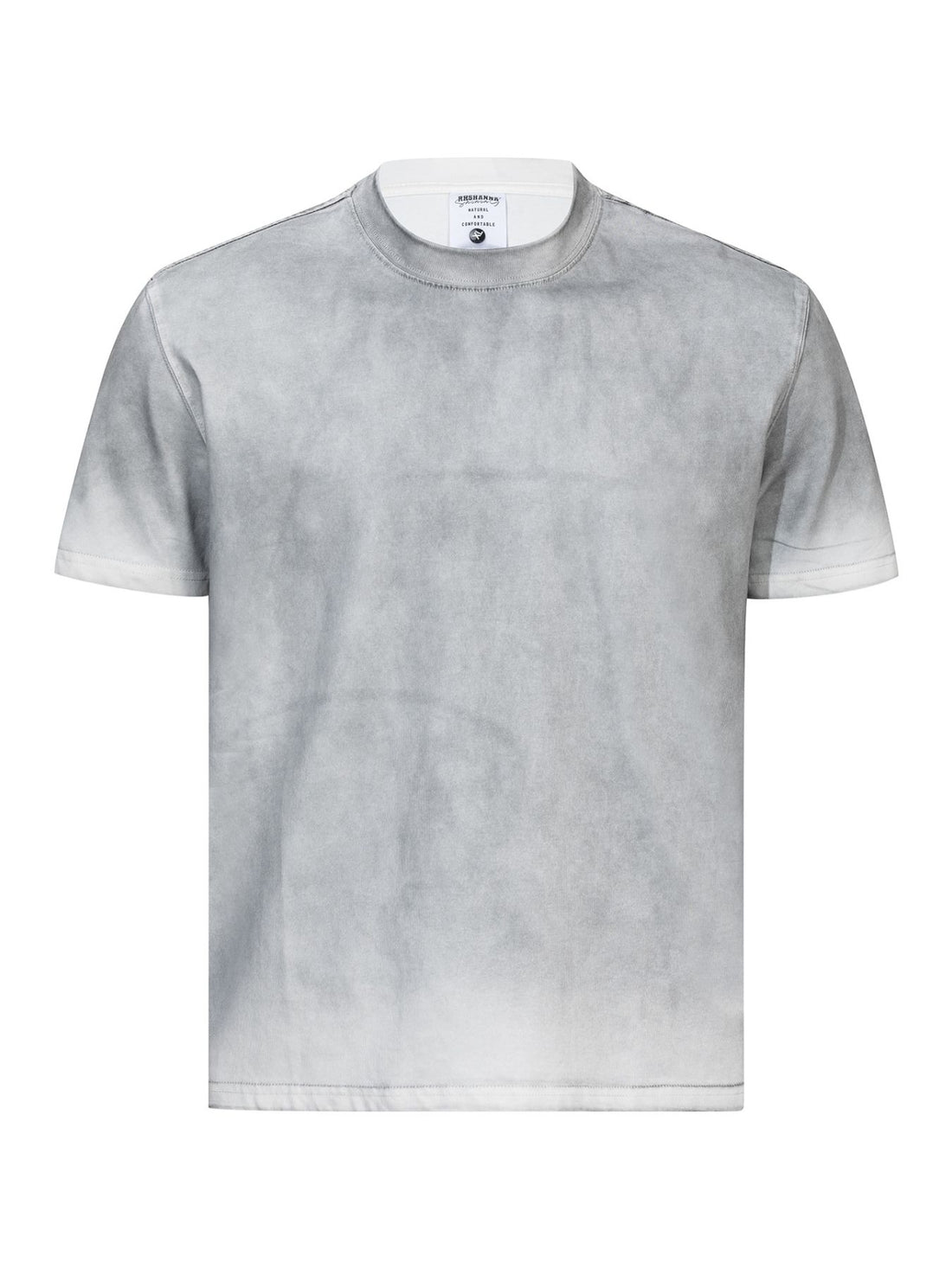 t-shirt in slate gray featuring washed and regular fit