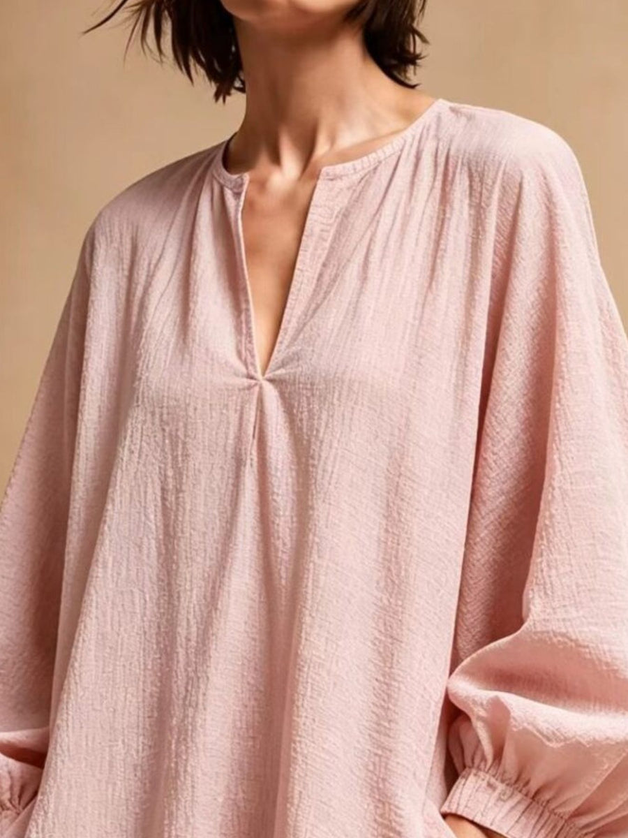 100% polyester Care instructions: Machine wash cold mini dress in Cerise with loose silhouette