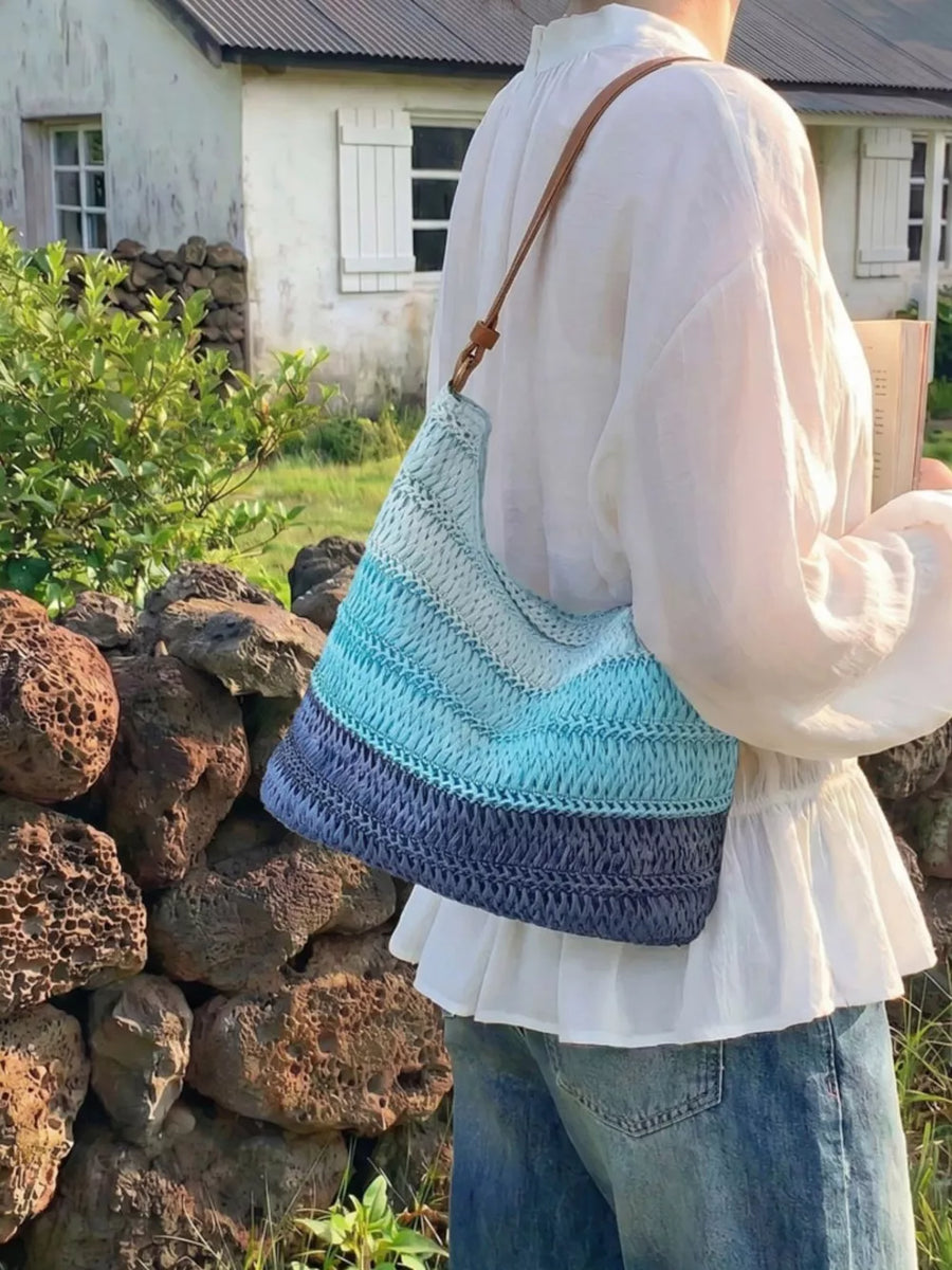 Straw Woven Shoulder Bag option 9