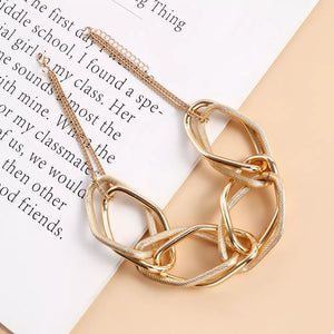 18k Gold-plated Chain Necklace in Gold