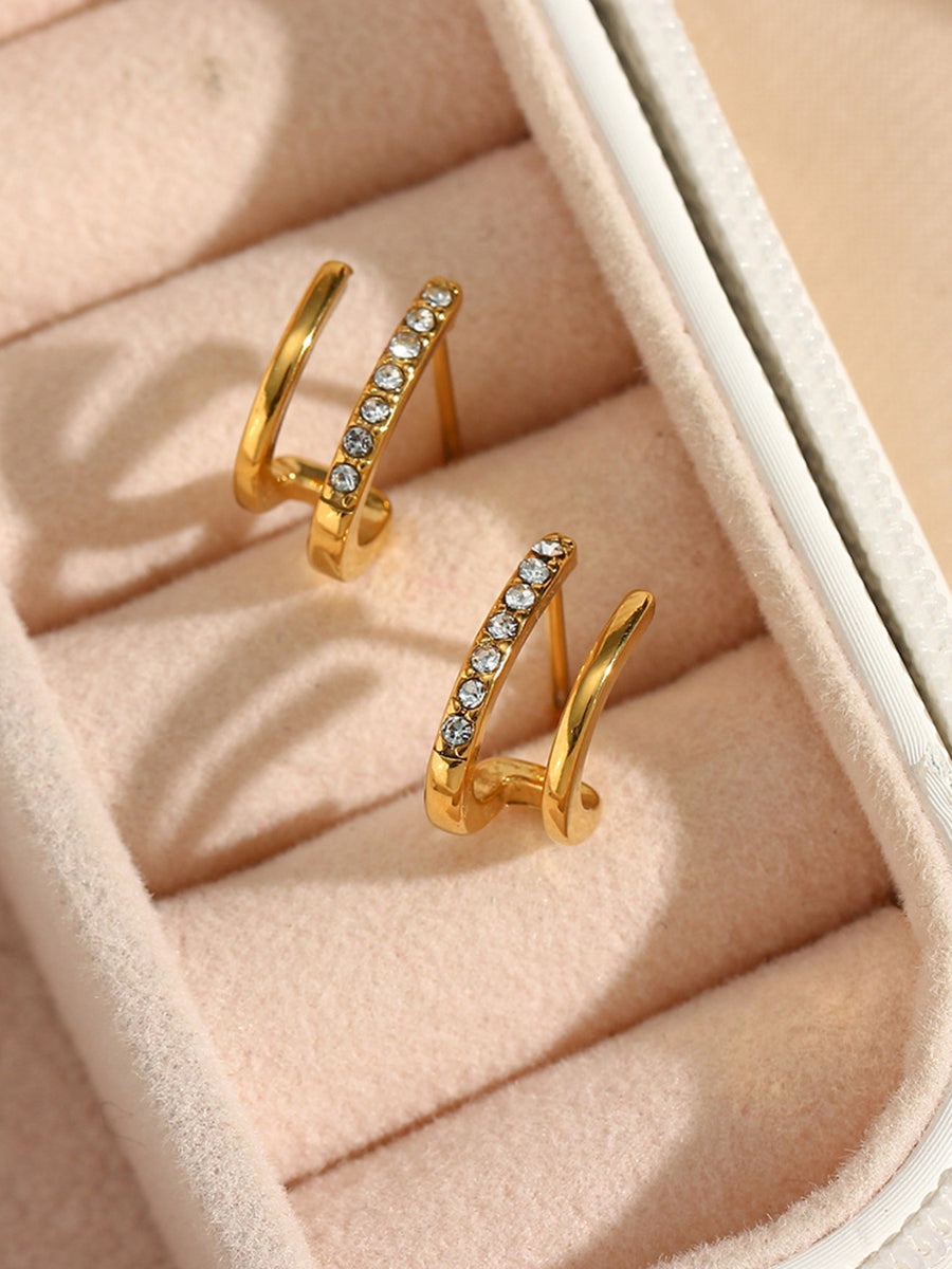 Gold earrings
