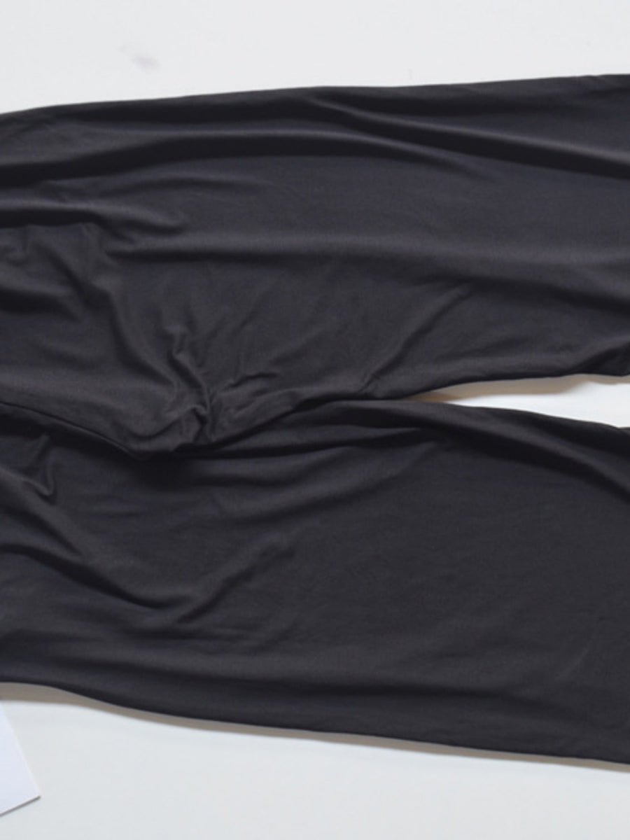 Pocketed High-Waisted Wide-Leg Pants in Pink with pocketed