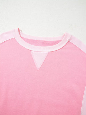 2-tone Color Block Patchwork Sweatshirt option 5