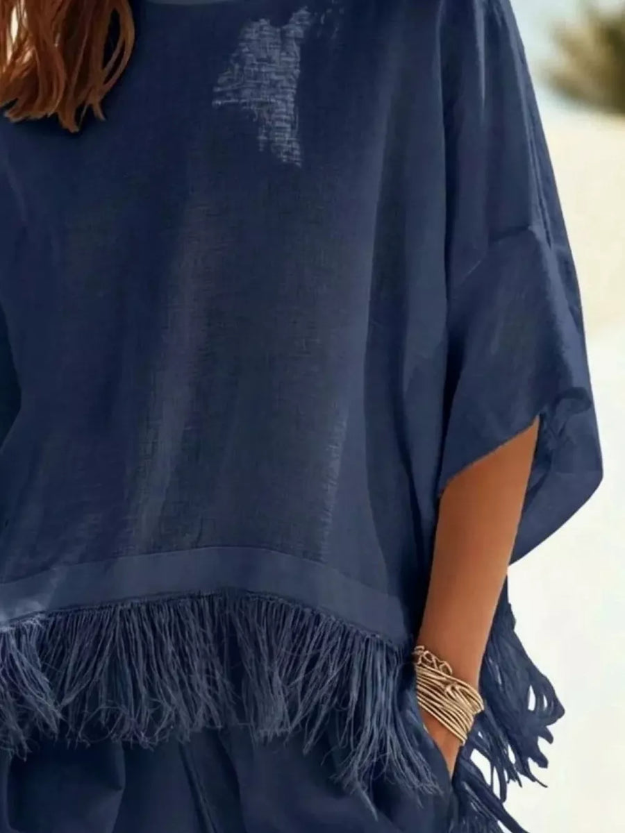 100% polyester Care instructions: Machine wash cold blouse in Green with oversized silhouette