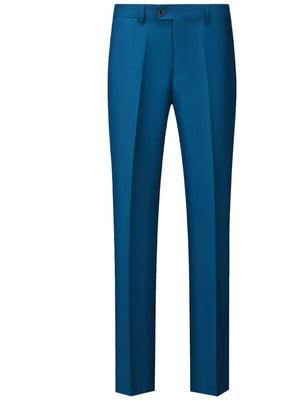 Red Men's Slim Fit Full Size Dress Pants