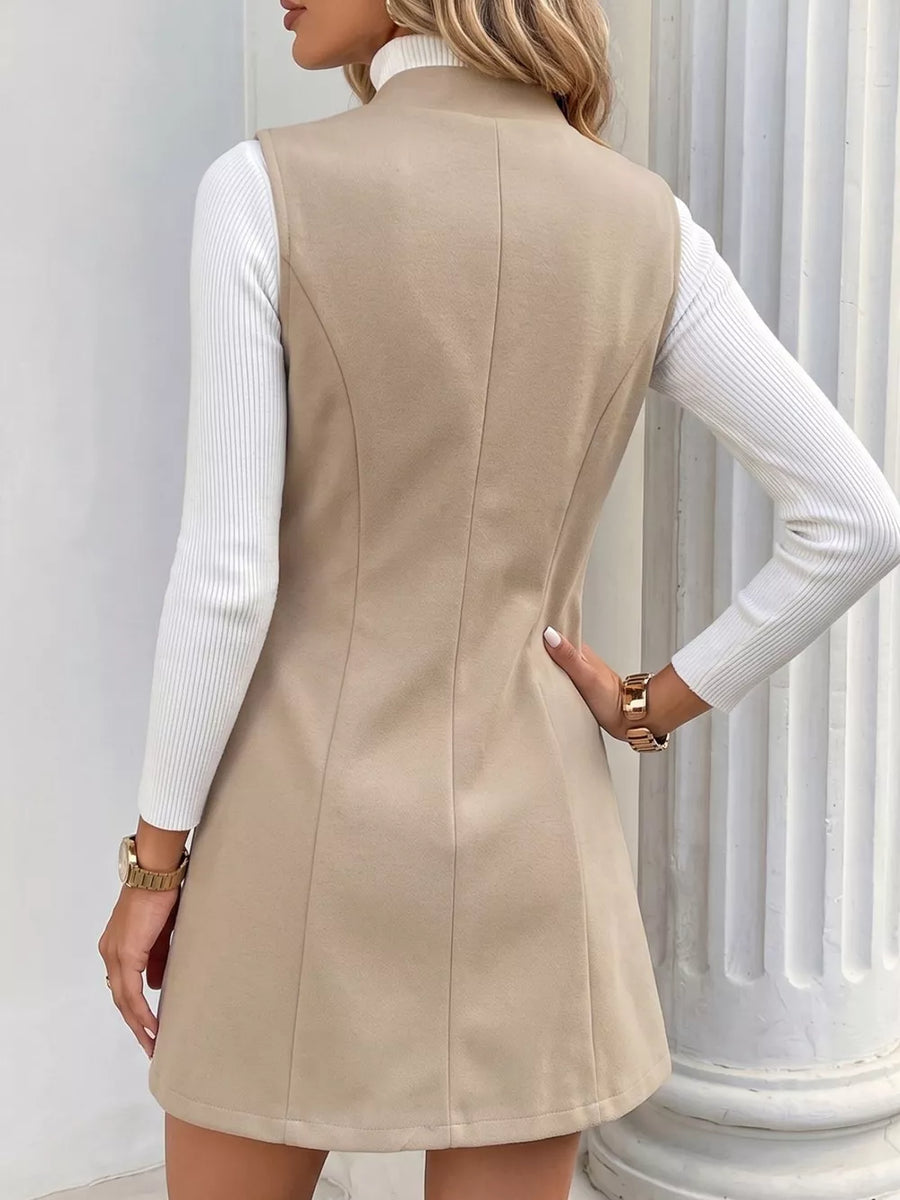 Elegant Button-down Vest Coat option 6