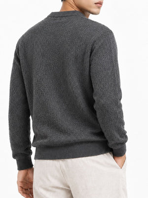 95%polyester,5%spandex Care instructions: Machine wash cold crewneck sweater in White with regular silhouette