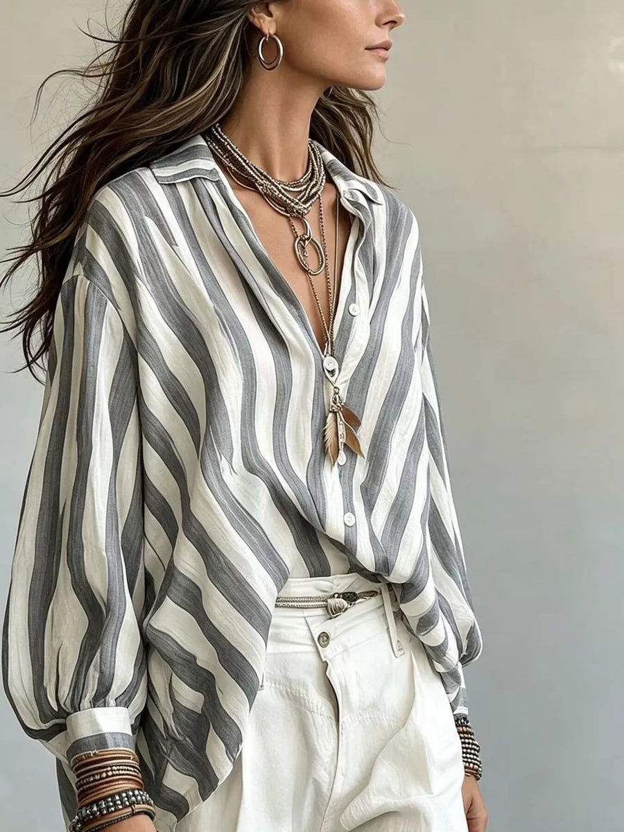 brown button-up shirt