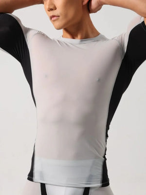 Vonili Performance Panel T-Shirt in Black