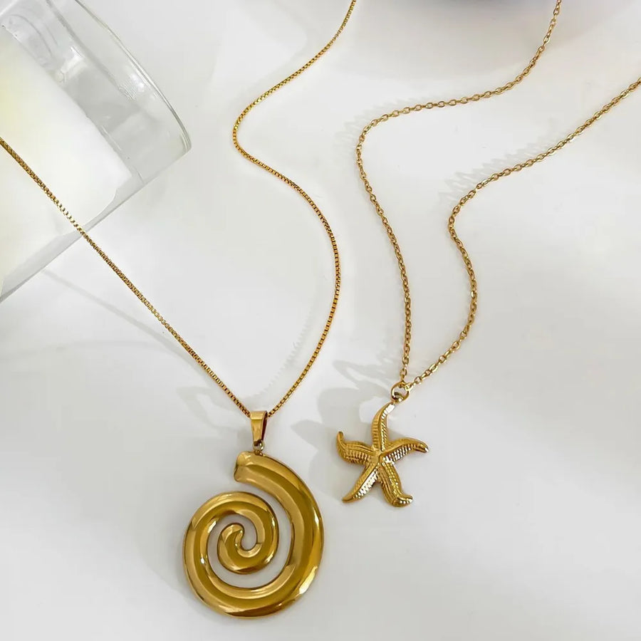 gold with necklace with layered
