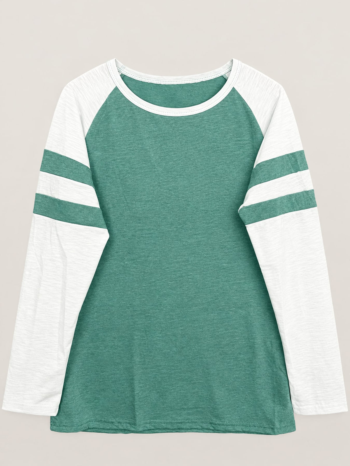 t-shirt in Blue with raglan sleeve and hip-length