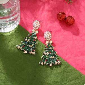 forest green earrings with novelty and not applicable