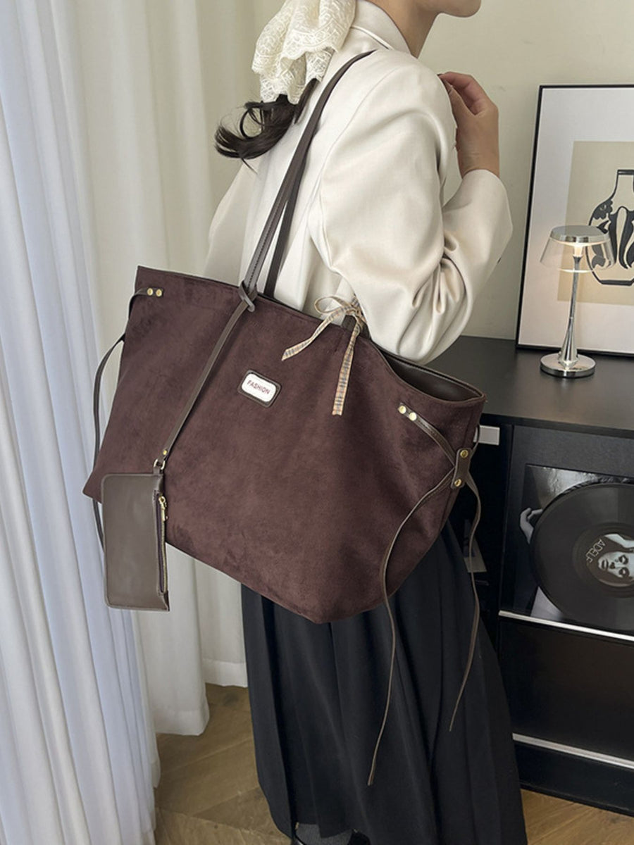 dark brown tote