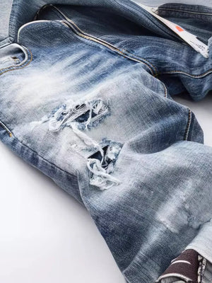 Medium with Men S Distressed Slim Fit Jeans