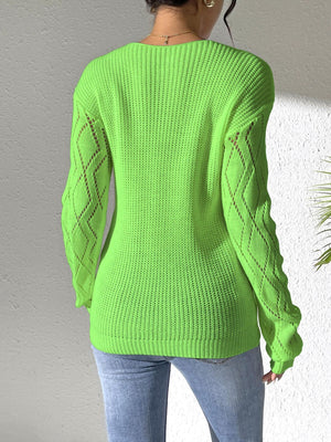 pullover sweater in White