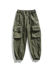 Apricot Men's Full Size Multiple Pockets Sweatpants Set