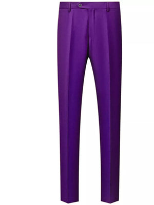 Light Gray Men's Slim Fit Full Size Dress Pants