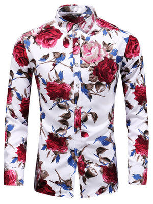 Black button-down shirt with hip-length and button-front