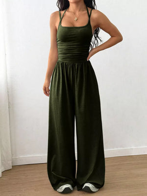 dark brown jumpsuit