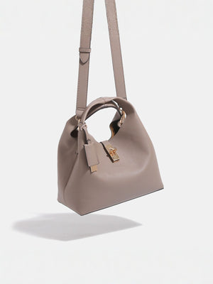 crossbody bag in Taupe with adjustable strap and medium