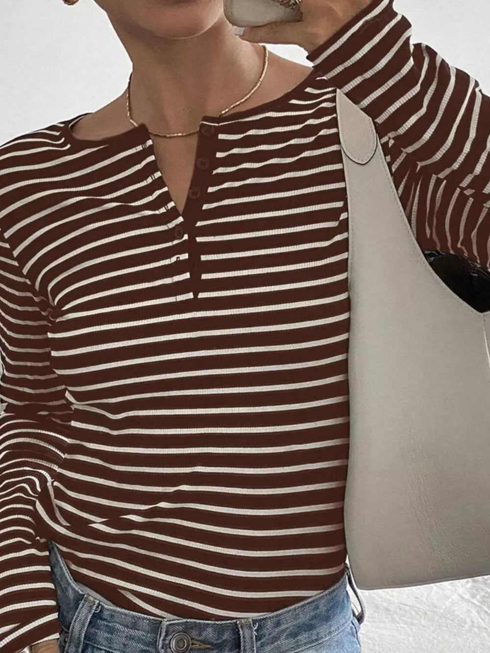 classic henley in black with henley