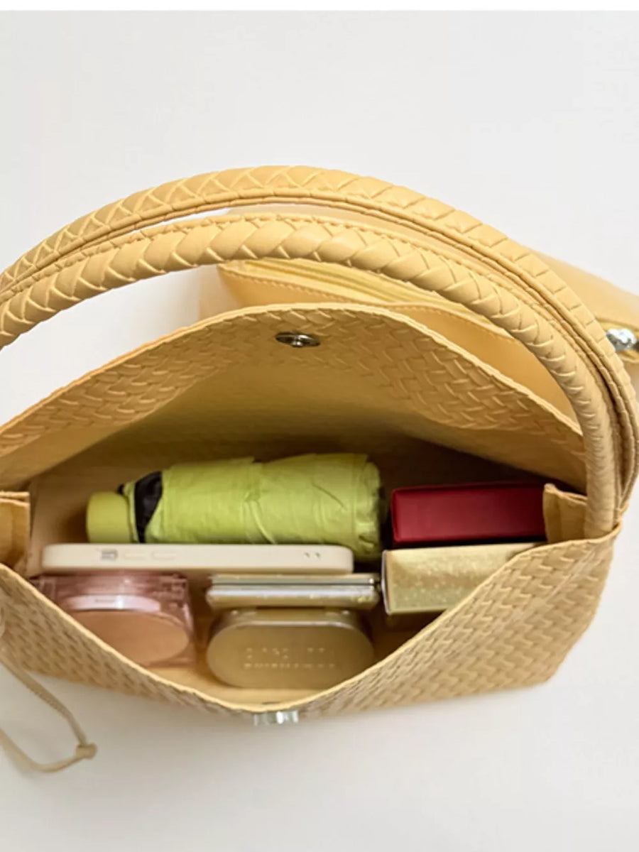 Woven Leather Shoulder Bag option 9