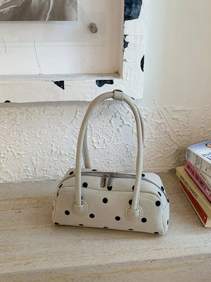Off-white with Polka Dot Small Shoulder Bag in Off-white