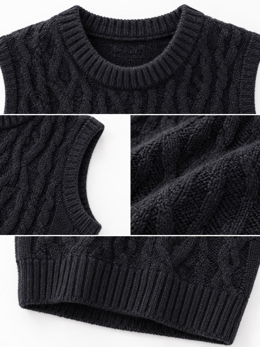 Black sweater vest