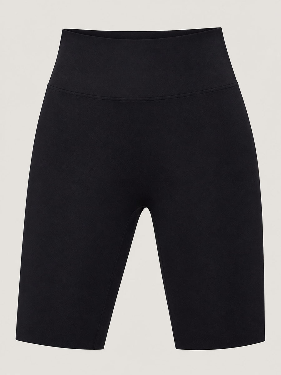 Gray bike shorts with bermuda and elastic
