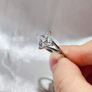 0.3 Carat 925 Sterling Silver Solitaire Ring option 5