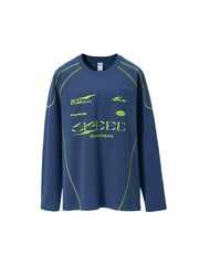 Black t-shirt with hip-length and pullover