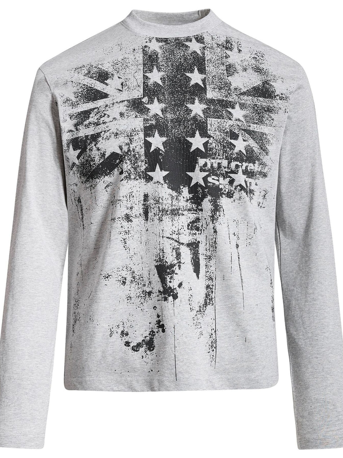 White t-shirt with hip-length and pullover