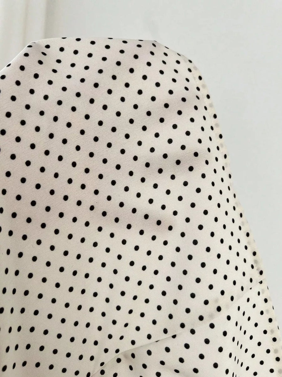 Polka Dot Cap Sleeve Blouse option 6