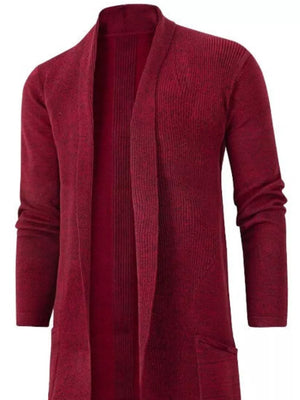 classic cardigan in Black with shawl lapel