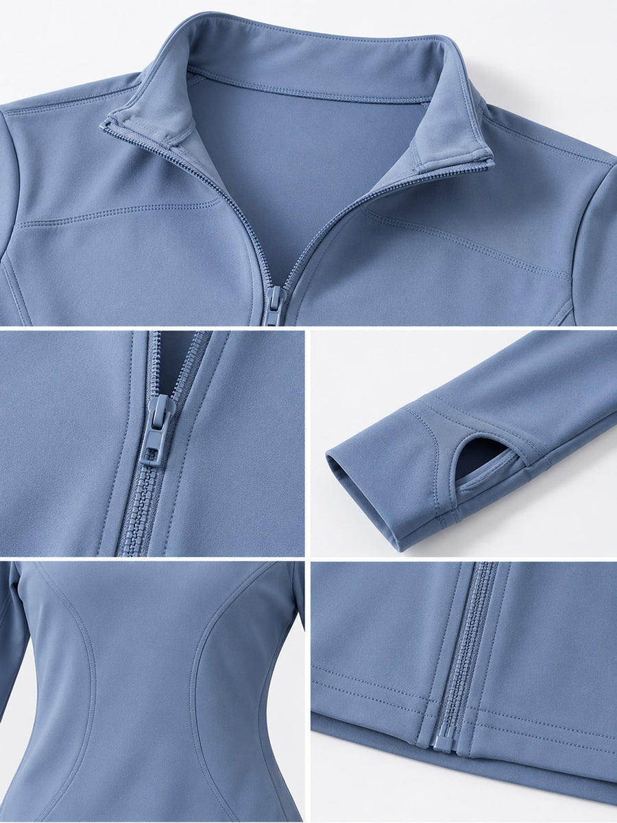 Polyester &amp windbreaker in Grapefruit Pink with slim silhouette