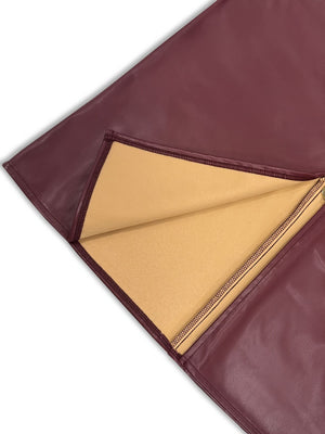 midi skirt in Burgundy with pocketed and midi